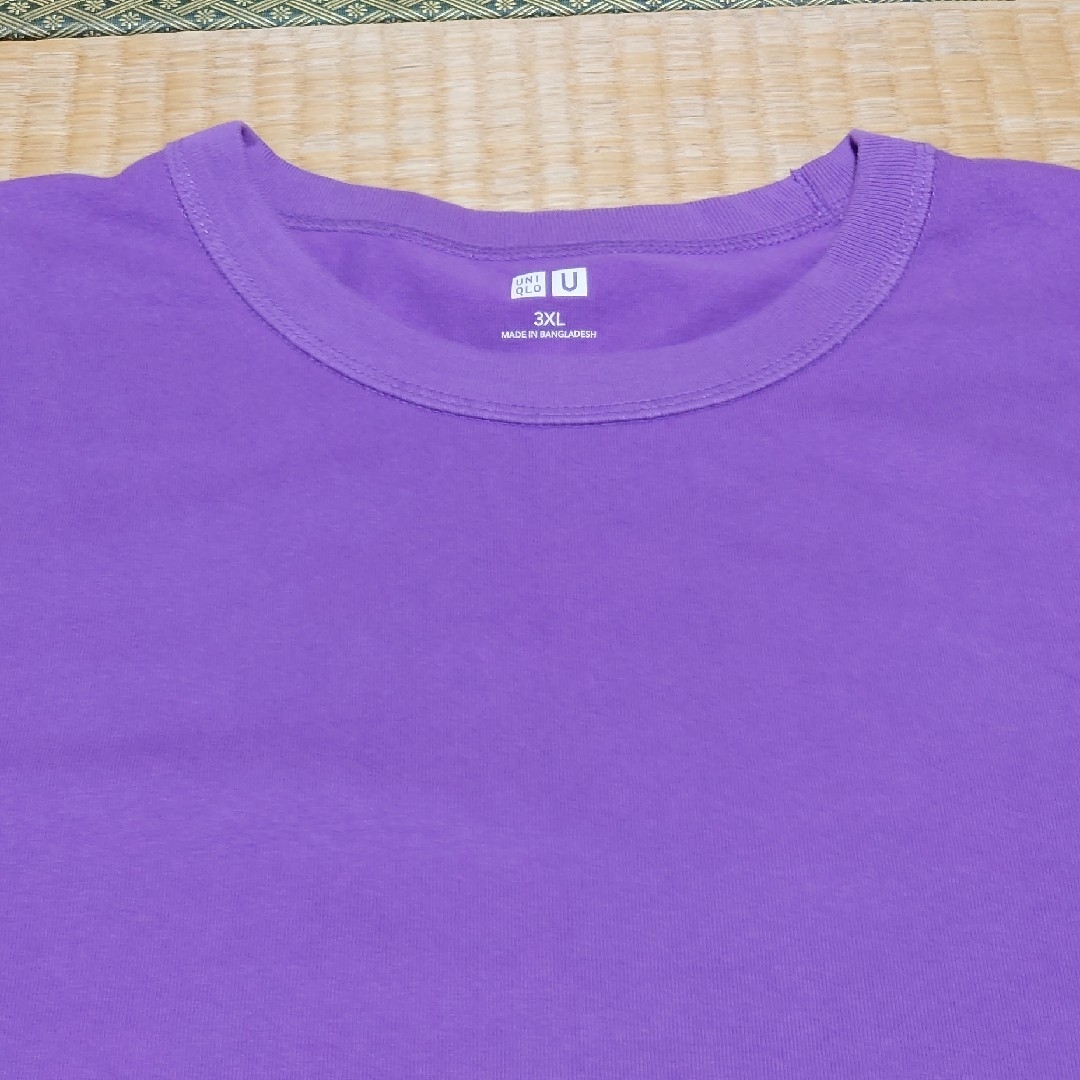 UNIQLO(ユニクロ)のユニクロ Uniqlo U クルーネック Tシャツ パープル メンズのトップス(Tシャツ/カットソー(半袖/袖なし))の商品写真