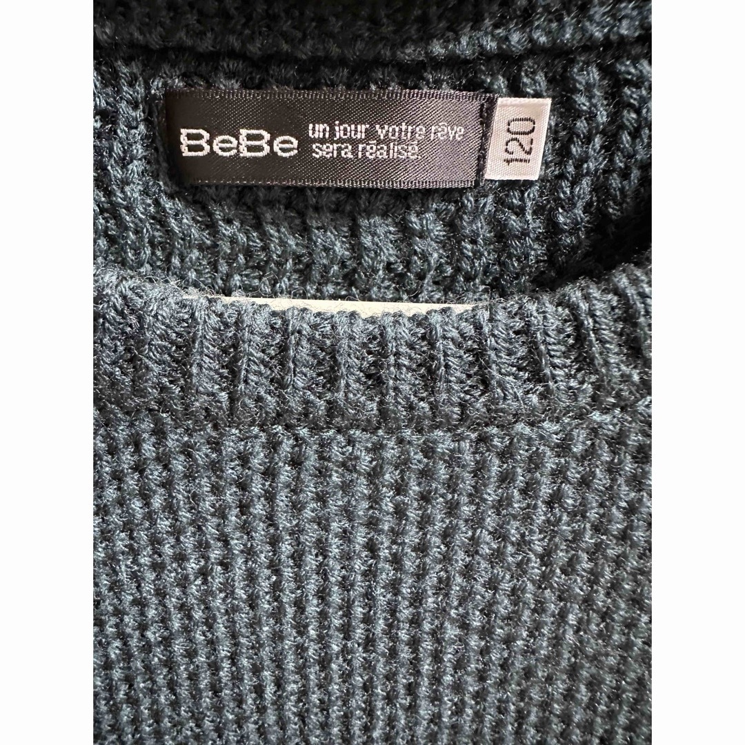 BeBe(ベベ)のBeBe セーター グリーン 120 キッズ/ベビー/マタニティのキッズ服女の子用(90cm~)(ニット)の商品写真