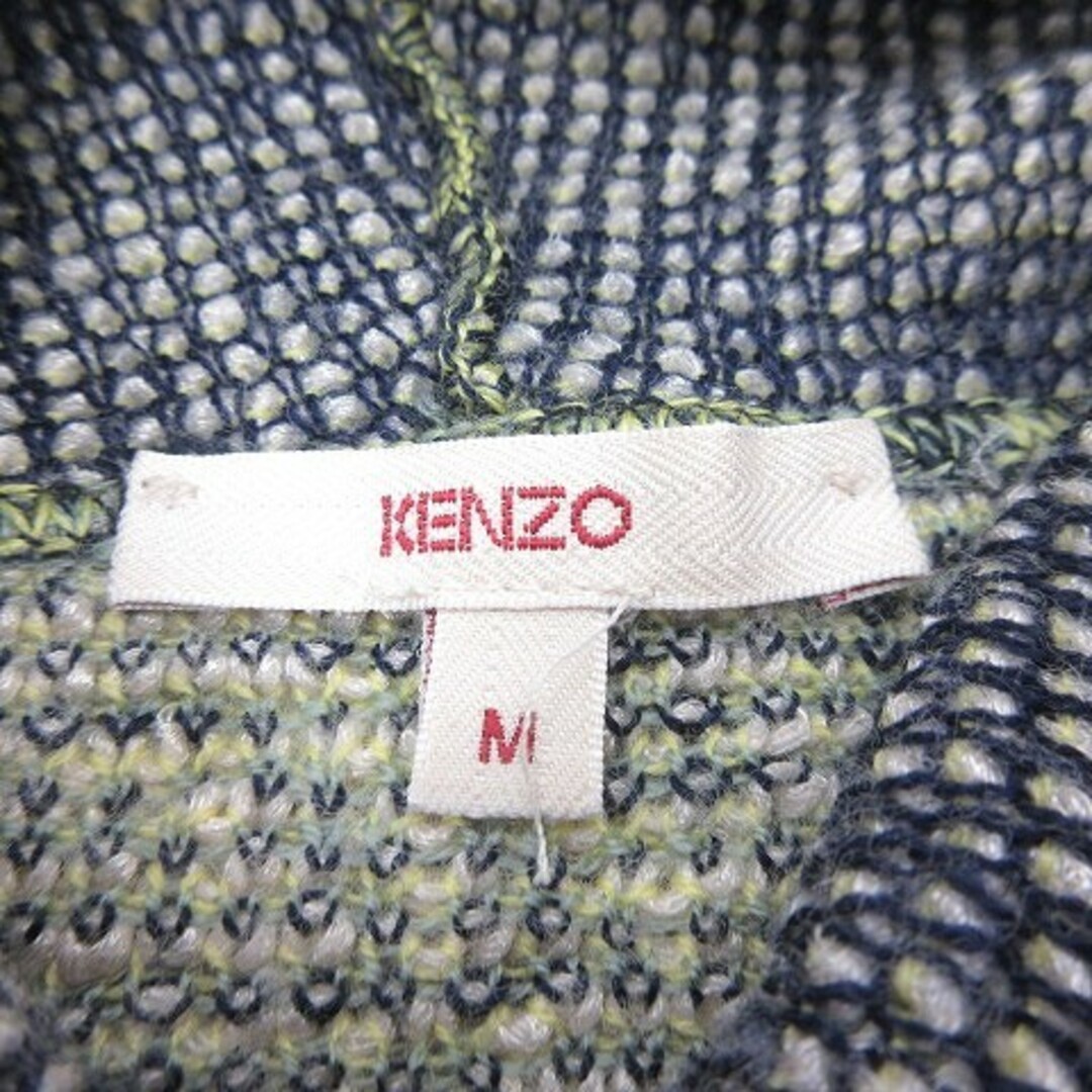 KENZO(ケンゾー)のケンゾー KENZO タートルネック フリンジ 長袖 ニット 花柄 M STK レディースのトップス(ニット/セーター)の商品写真