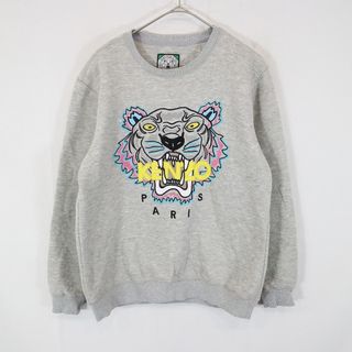 KENZO / ケンゾー | コットン タイガー ワッペン クルーネック スウェット | XL | レッド | メンズ