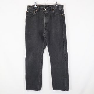 リーバイス(Levi's)のSALE/ 90年代 Levi's リーバイス 505 デニムパンツ アメカジ ブラック (メンズ 36X32) 中古 古着 N8913(ジャージ)