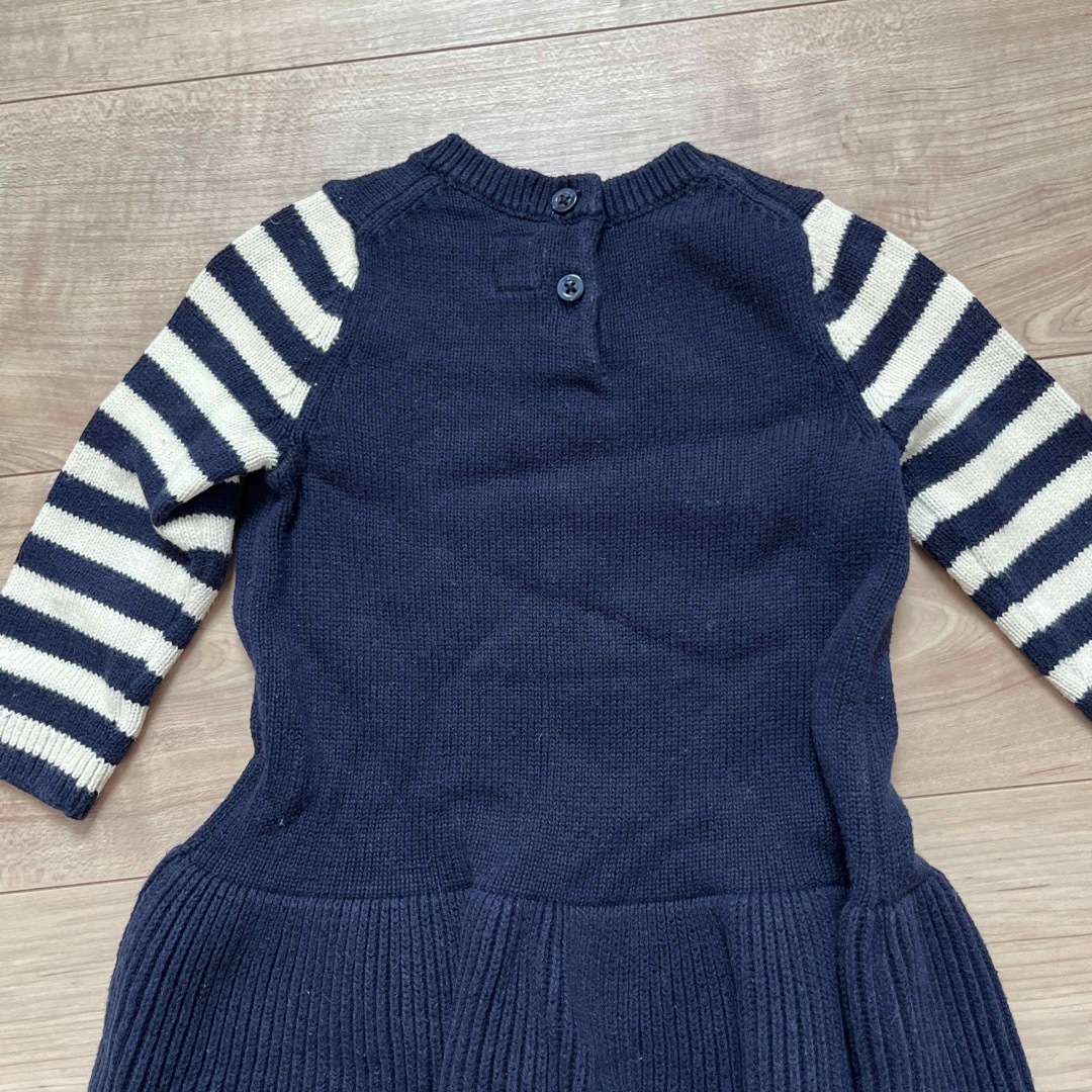 babyGAP(ベビーギャップ)のコットンニットワンピース　70 キッズ/ベビー/マタニティのベビー服(~85cm)(ワンピース)の商品写真