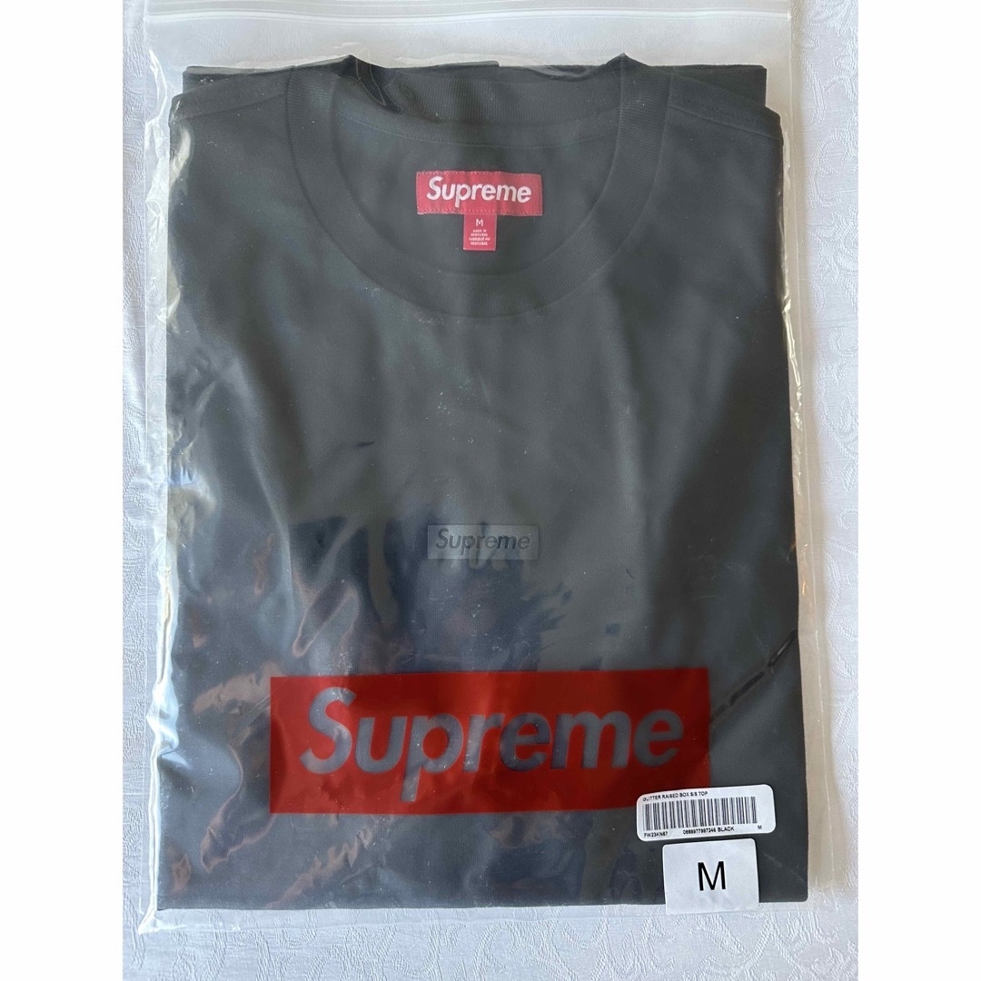 未使用品Supreme Glitter Raised Box s/s Top