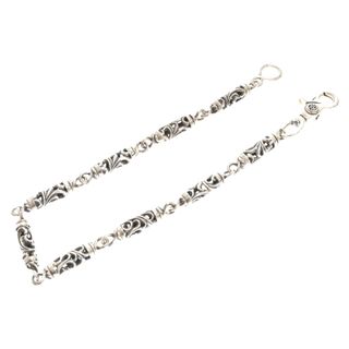 クロムハーツ(Chrome Hearts)のCHROME HEARTS クロムハーツ ROLLER LONG-S/1クリップ ローラーロング シルバーウォレットチェーン シルバー(ウォレットチェーン)