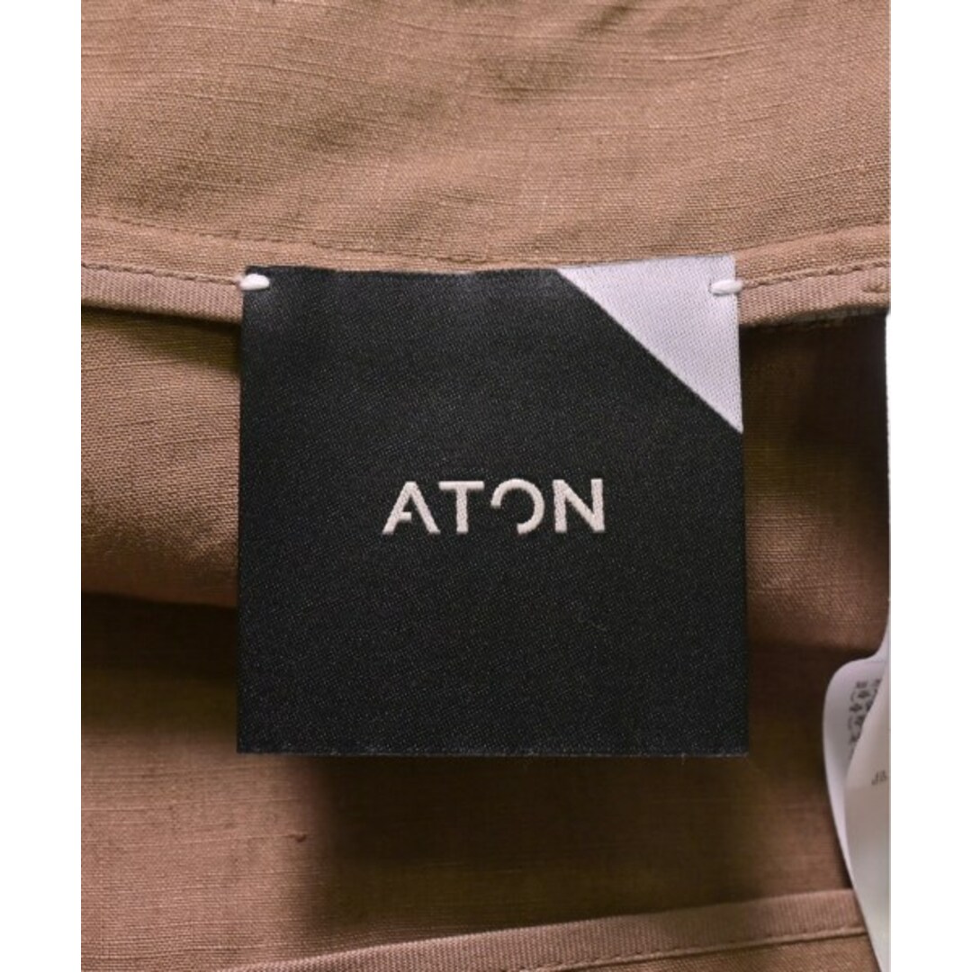 ATON(エイトン)のATON エイトン ロング・マキシ丈スカート 02(M位) 茶系 【古着】【中古】 レディースのスカート(ロングスカート)の商品写真