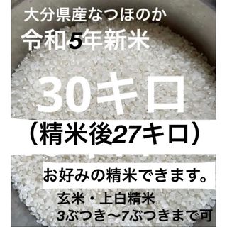 令和5年新米大分県産なつほのか(米/穀物)