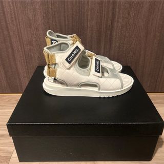 CHANEL シャネル 2021 スポーツサンダル 36 23cm ホワイト 白