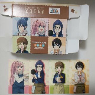 ゆるキャン　BASE　食玩　おまけ　ステッカー　シール　セミコンプ　チョコビス(キャラクターグッズ)