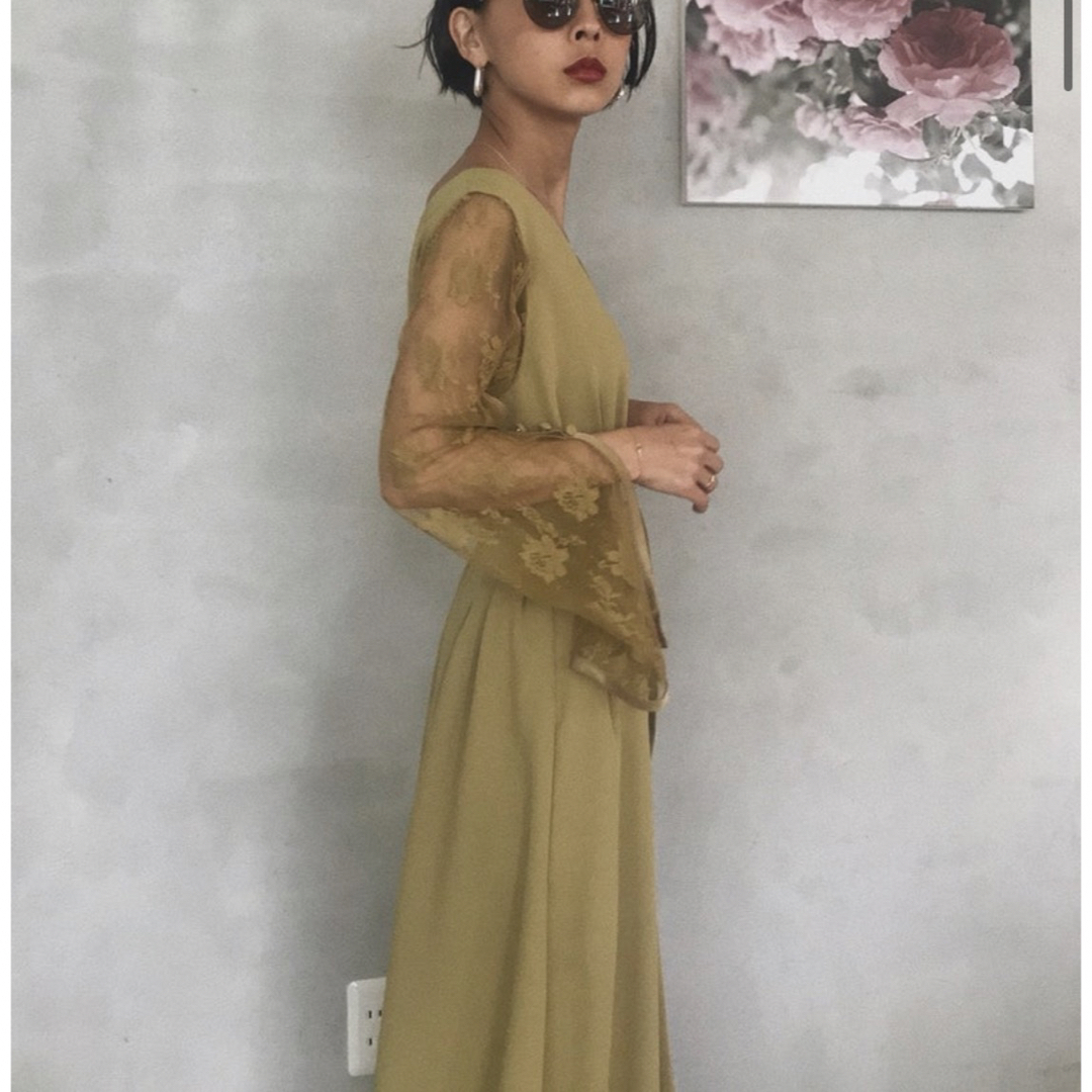 Ameri VINTAGE - ☆AMERI レーススリーブリファインドドレスの Ameri VINTAGE - ☆AMERI レーススリーブリファインドドレスの