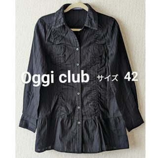 オッジィオット(oggi otto)のオッジ【Oggi Club】長袖コットンブラウスジャケット(シャツ/ブラウス(長袖/七分))