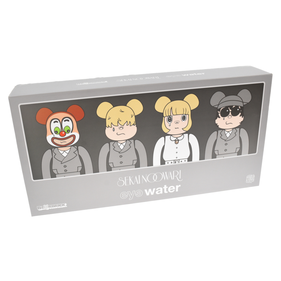 MEDICOM TOY メディコムトイ BE@RBRICK SEKAI NO OWARI×eyewater 400%4体セット ベアブリック セカイノオワリ フィギュア グレー/ホワイト