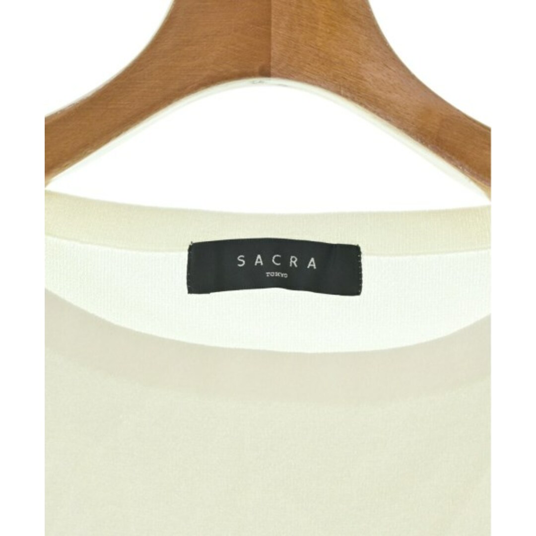 SACRA(サクラ)のSACRA サクラ ニット・セーター 38(M位) 白 【古着】【中古】 レディースのトップス(ニット/セーター)の商品写真