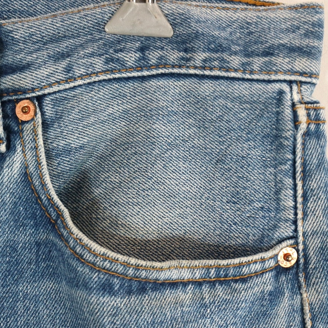 90年代 USA製 Levi's リーバイス 501 デニムパンツ アメカジ ジップフライ ストレート ブラック (メンズ 36×32)   N8998