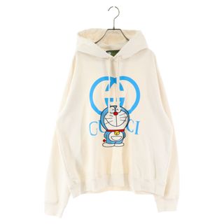 グッチ(Gucci)のGUCCI グッチ ×Doraemon Character Patch Pullover Parka ドラえもん パッチ プルオーバーパーカー ホワイト 646953 XJDE1(パーカー)