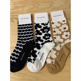 マリメッコ(marimekko)の人気柄marimekko新品　マリメッコソックス　レディース靴下【3足セット】(ソックス)