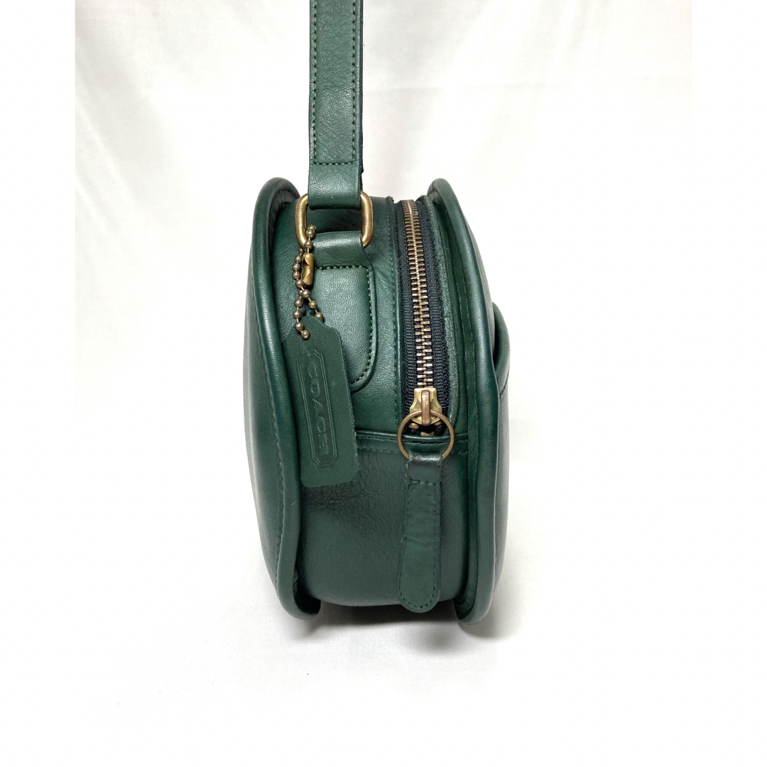 美品】COACH オールドコーチ ショルダーバッグ USA グリーン 9901