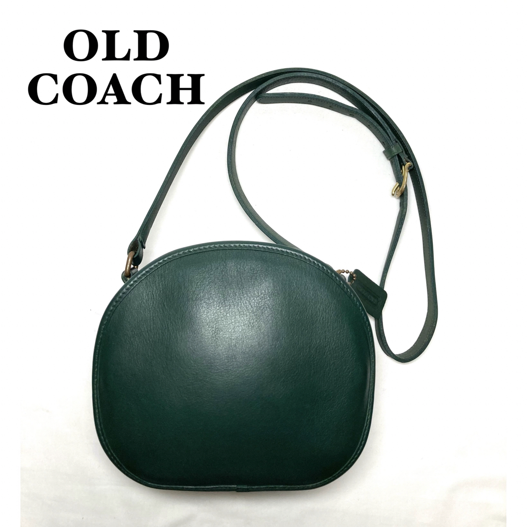 COACH - 【美品】COACH オールドコーチ ショルダーバッグ USA グリーン