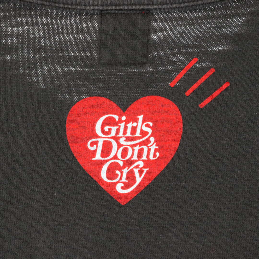 HUMAN MADE(ヒューマンメイド)のHUMAN MADE ヒューマンメイド ×Girls Don't Cry ガールズドントクライ フロントロゴプリントクルーネック半袖Tシャツ ブラック メンズのトップス(Tシャツ/カットソー(半袖/袖なし))の商品写真