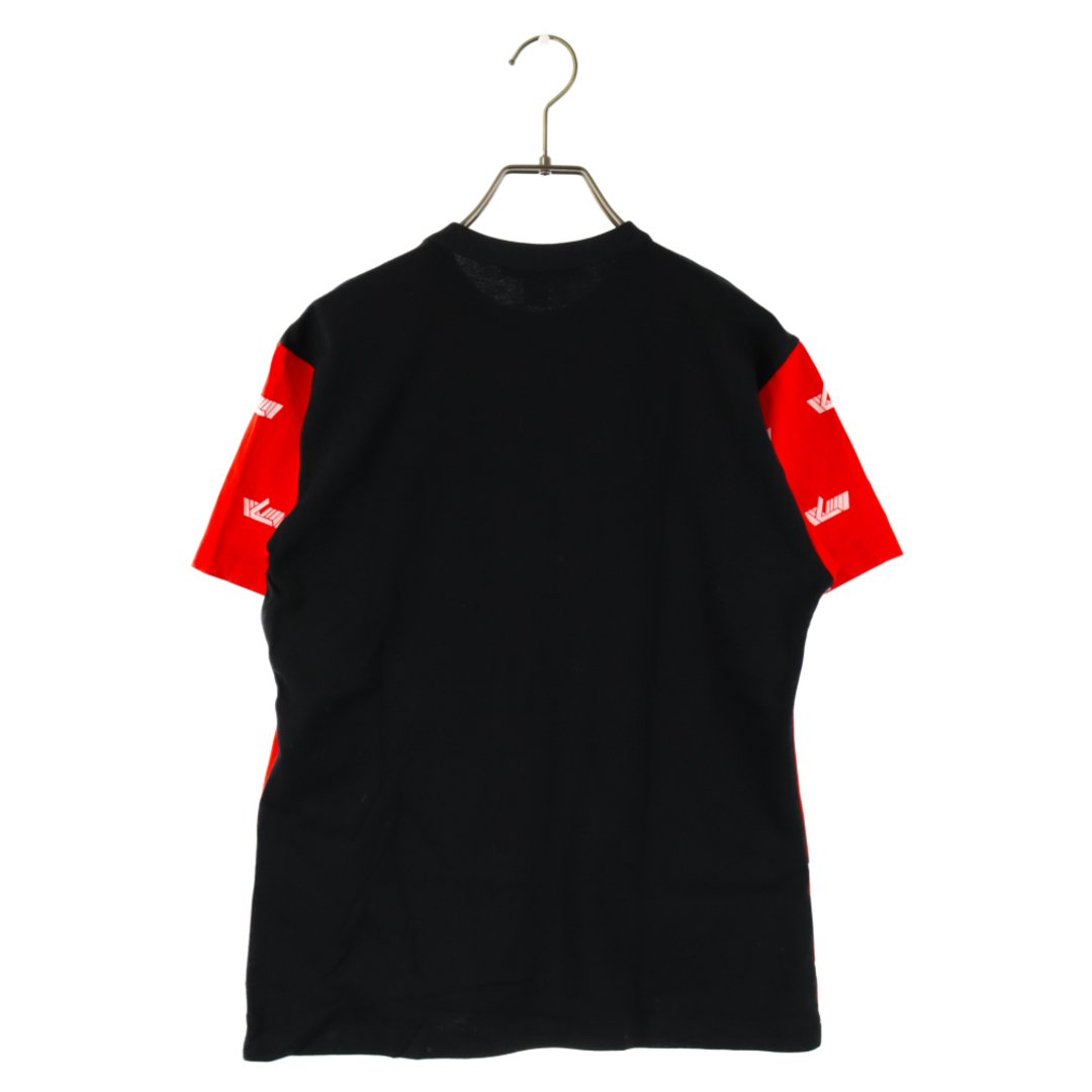 LOUIS VUITTON ルイヴィトン 22SS ロゴ総柄 チェーン付Tシャツ レッド/ブラック RM221W HG5 FMTS01