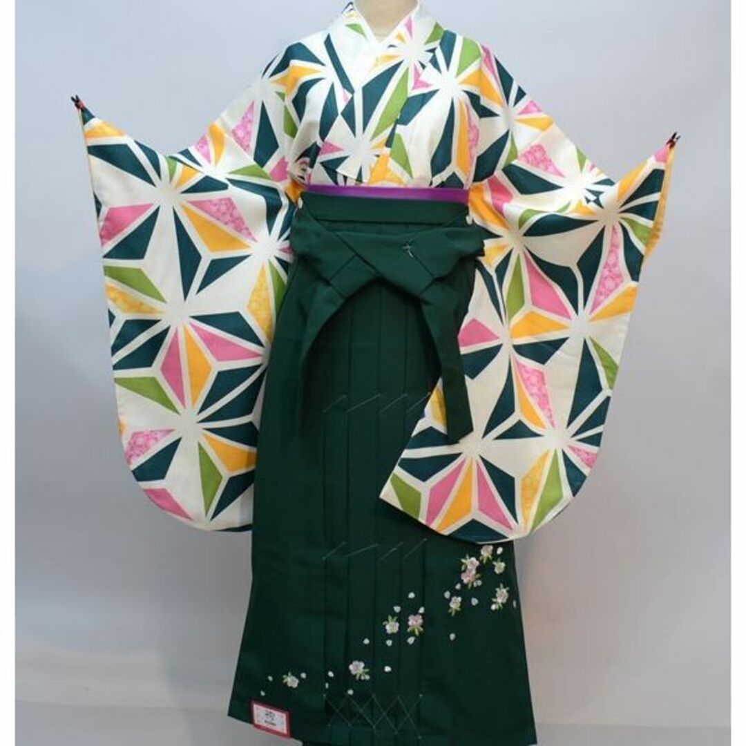 女児着物 袴セット ジュニア用へ直し135～150cm 袴色選択可能 NO29602