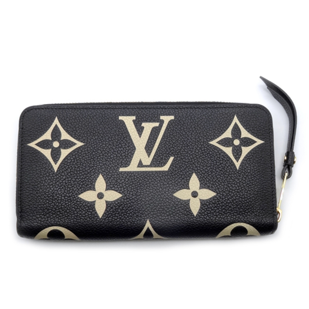 バイカラー モノグラム・アンプラント ジッピーウォレット M80481 LOUIS VUITTON 財布 黒