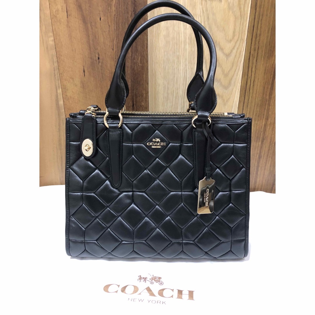 coach キルティング 2wayバッグ　 ハンドバッグ 　ショルダーバッグ