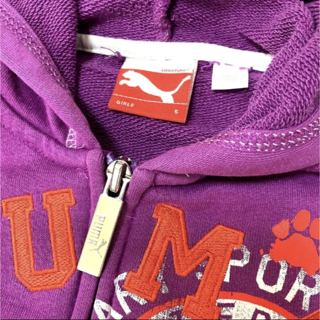 PUMA(プーマ)のPUMA プーマ  パーカー　110cm キッズ/ベビー/マタニティのキッズ服女の子用(90cm~)(ジャケット/上着)の商品写真