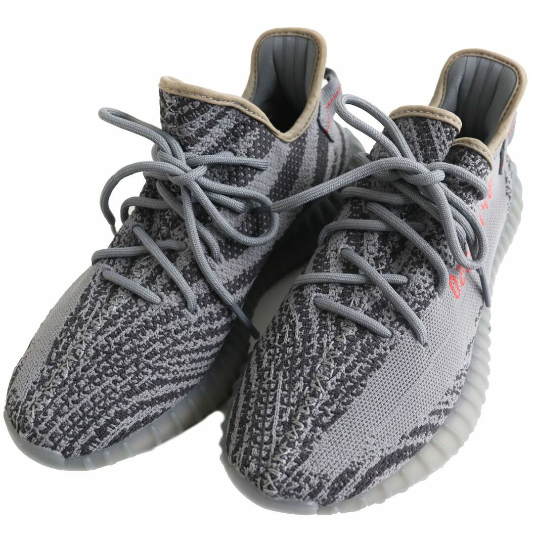 極美品●adidas アディダス YEEZY BOOST 350 V2 BELUGA 2.0/イージーブースト ベルーガ2.0 AH2203 ローカットスニーカー グレー系 27.5cm