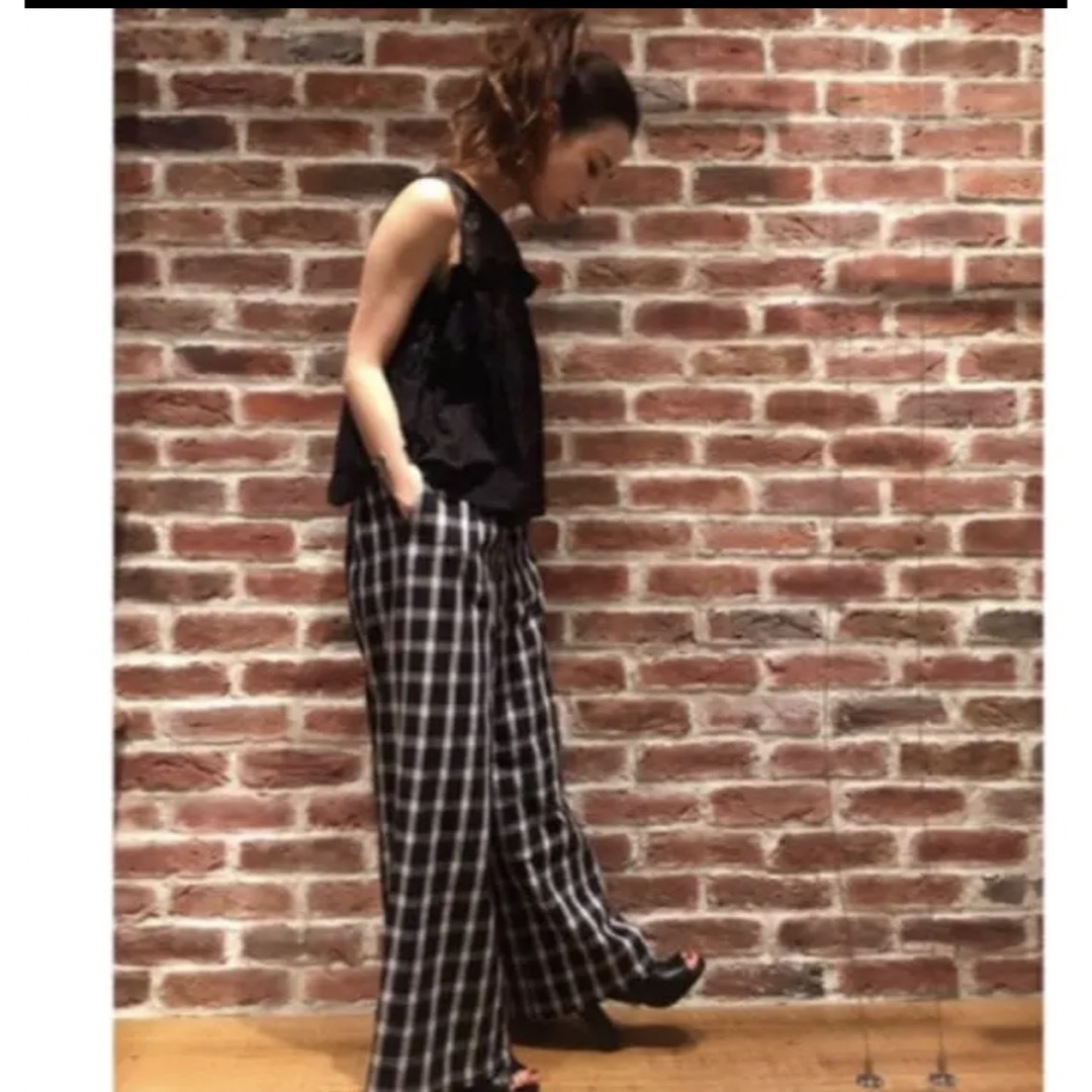 ungrid チェックワイドパンツ