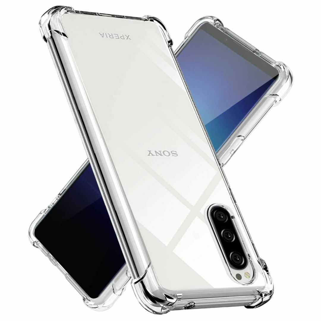 Xperia 5 ケース クリア TPU 薄型 軽量 シリコン 耐衝撃 SO-0