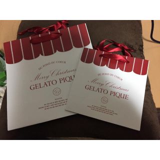 ジェラートピケ(gelato pique)のクリスマス限定！gelato piqueショップ袋(ショップ袋)