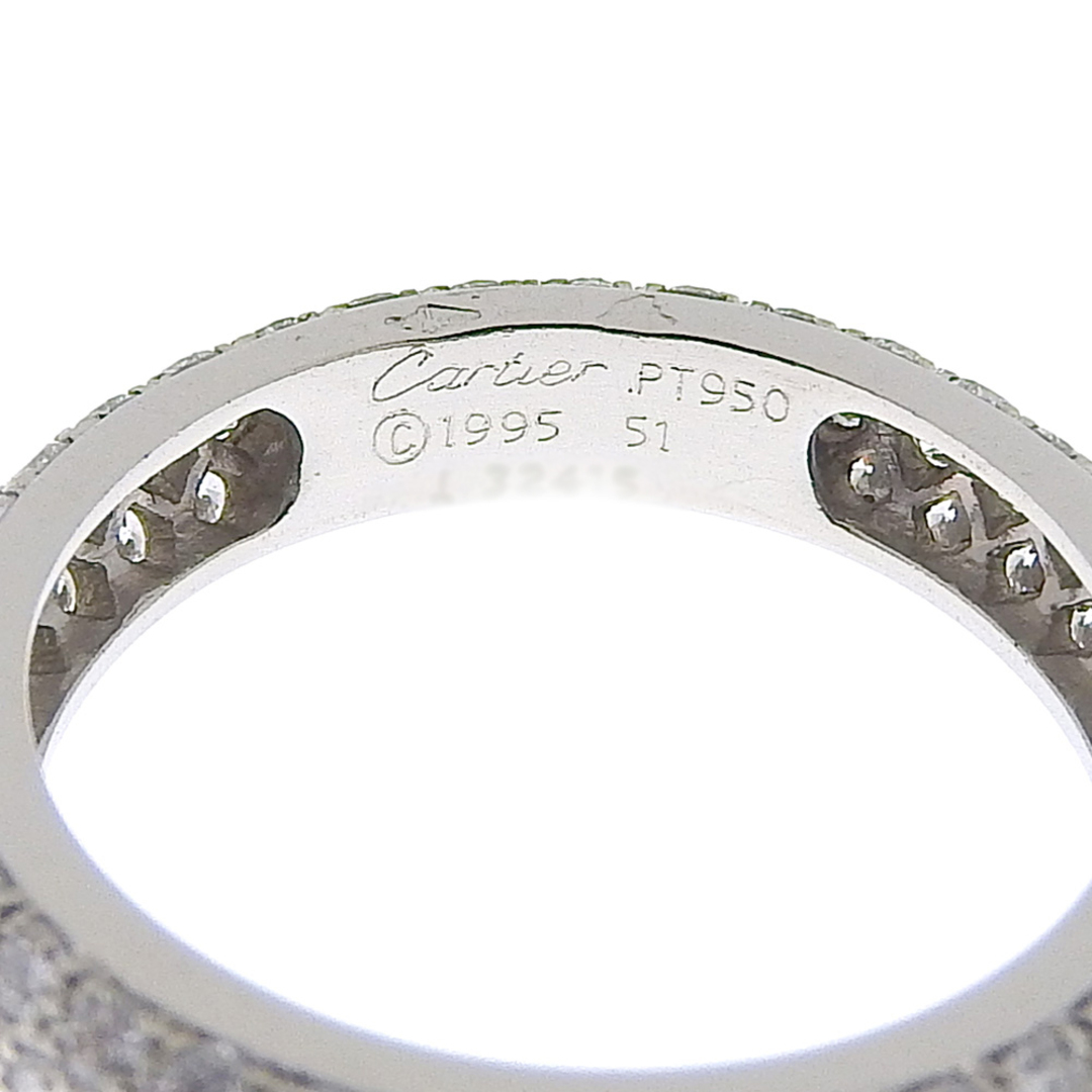 Cartier(カルティエ)の【本物保証】 新品同様 カルティエ CARTIER フルエタニティリング 指輪 プラチナ Pt950 パヴェダイヤモンド #51 10.5号 希少 レア レディースのアクセサリー(リング(指輪))の商品写真