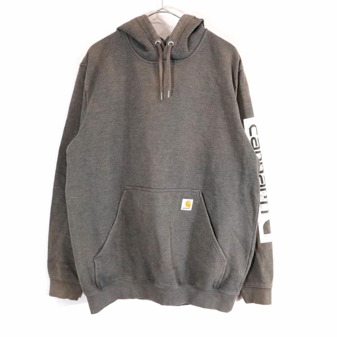 《激レア》カーハート carhartt☆パーカー M ポイントロゴ グレー