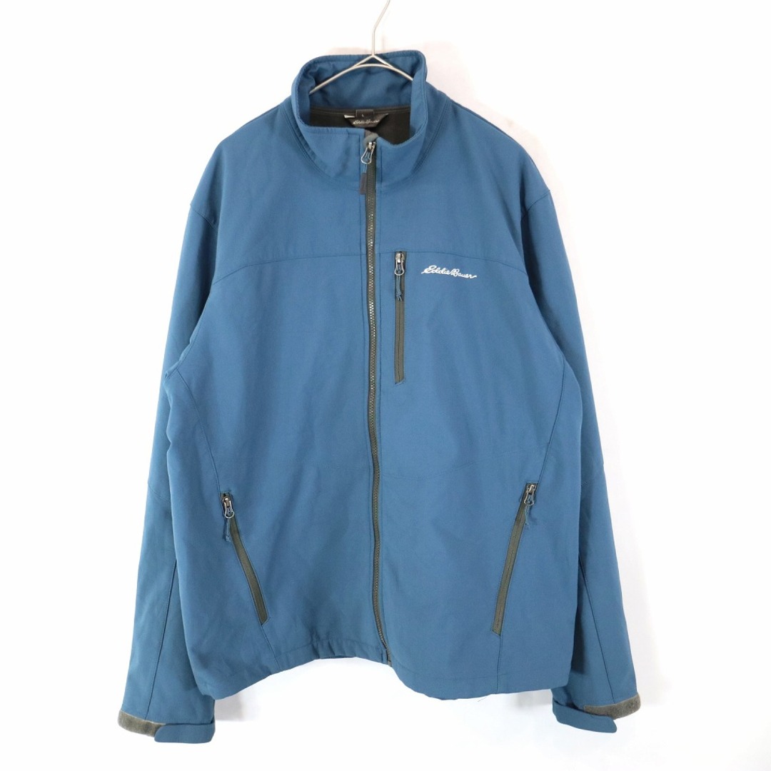 SALE/ Eddie Bauer エディーバウアー ソフトシェルジャケット アウトドア キャンプ アウター 防寒 登山 ブルー (メンズ XL)   N9180