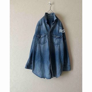 ドゥーズィエムクラス(DEUXIEME CLASSE)のUPPER HIGHTS 「Big rodeo」Blue オーバーshirt (シャツ/ブラウス(長袖/七分))