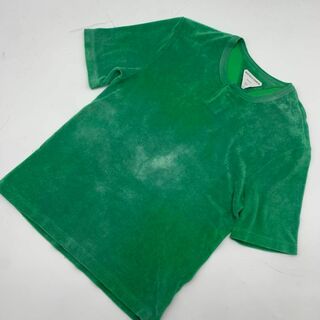 新品 ボッテガ ヴェネタ パイル ヘンリーネック Tシャツ グリーン Sサイズ