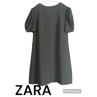 ザラ(ZARA)のZARA フレアワンピース黒(ひざ丈ワンピース)