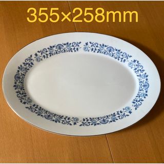 ノリタケ(Noritake)の 【送料無料】昭和レトロ  ノリタケ　ロイヤルブルーシリーズ　オーバルプレート(食器)