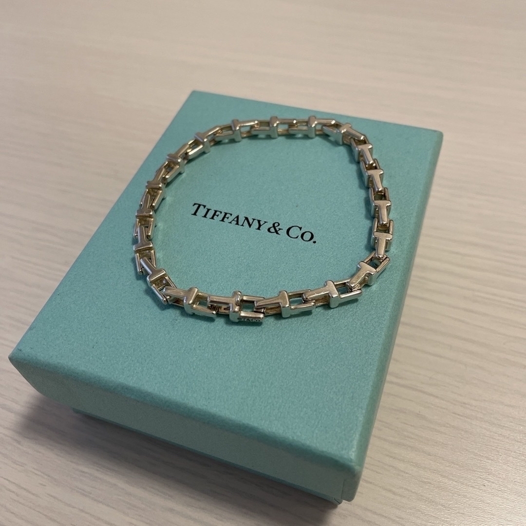 廃盤】Tiffany＆Co ティファニー Tナローチェーンブレスレット