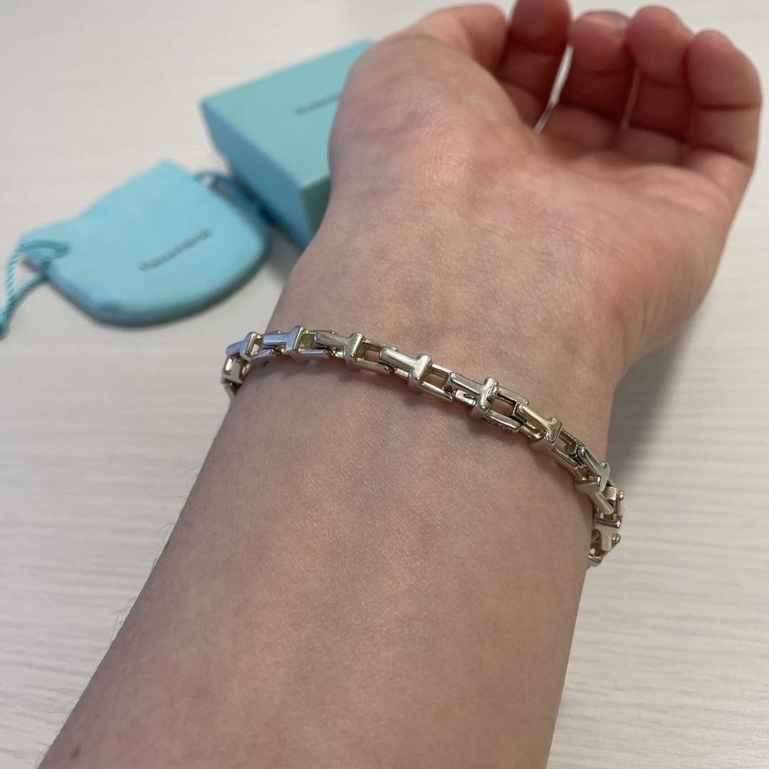 Tiffany & Co.(ティファニー)の【廃盤】Tiffany＆Co ティファニー Tナローチェーンブレスレット メンズのアクセサリー(ブレスレット)の商品写真