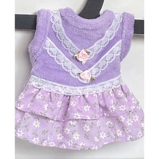 ハンドメイドペット冬用服♡犬服背丈：18cm胴回り：28cm (A71)(犬)