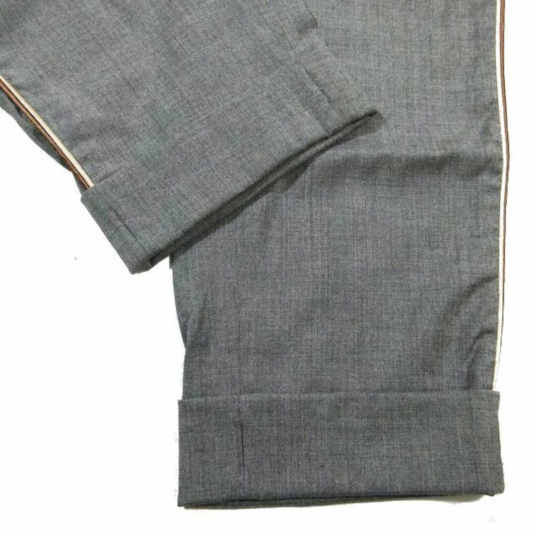 美品 ペセリコ PESERICO サイドパイピング テーパード パンツ26cm裾幅
