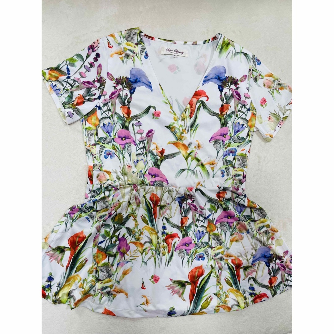 新品】Super Beauty 42 花柄 チュニック スーパービューティーの通販