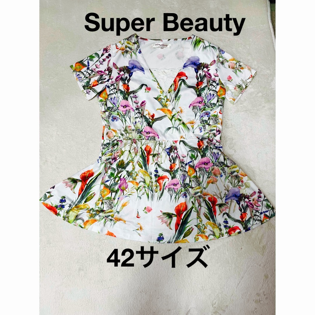 新品】Super Beauty 42 花柄 チュニック スーパービューティーの通販 ...