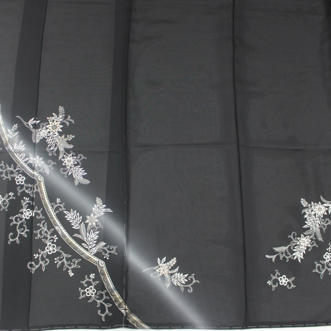 AC6925 夏物 誂仕立付訪問着 鉄色唐花 着物 AC6925 夏物 誂仕立付訪問着 鉄色唐花 着物