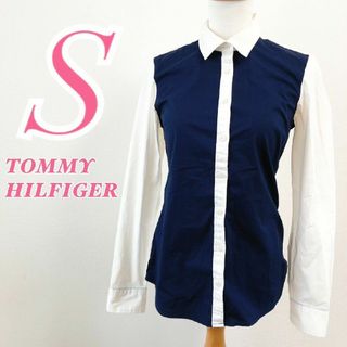 トミーヒルフィガー(TOMMY HILFIGER)のTOMMY HILFIGER トミーヒルフィガー　長袖シャツ　フォーマル　S(シャツ/ブラウス(長袖/七分))