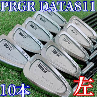 【初心者推奨】PRGR　メンズ　ゴルフクラブセット／キャディバック付き／SR相当