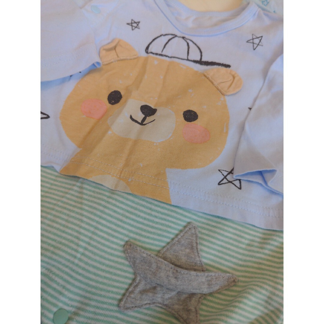 kid’s zoo(キッズズー)のBeBe　Moujonjon　丸高衣料　70 80　カバーオール キッズ/ベビー/マタニティのベビー服(~85cm)(ロンパース)の商品写真