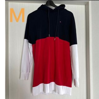 トミーヒルフィガー(TOMMY HILFIGER)のトミーヒルフィガー TOMMY HILFIGER チュニックパーカー　Mサイズ(パーカー)