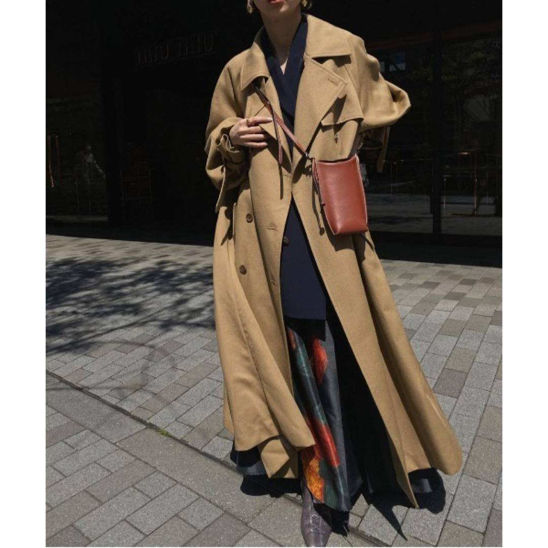 ameri SUPERIOR FLARE TRENCH COAT